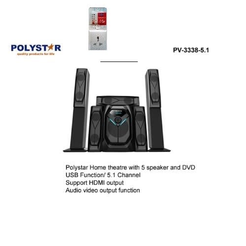 5.1ch Multimedia Speaker With Dvd Player + Free Surge