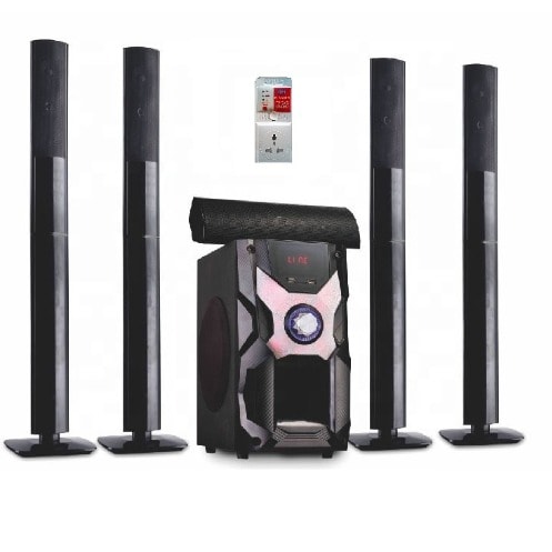 5.1ch Bluetooth Home Theater Speaker With Fm Radio Jp-706 + Free Surge