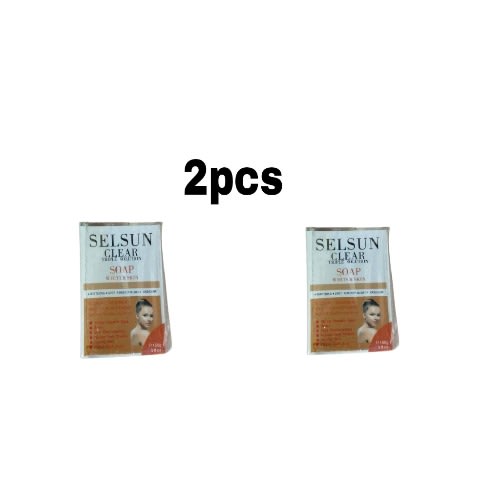 Selsun Clear Tripple Solution Soap - Whiter Skin - 150g X 2pcs