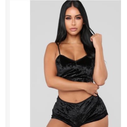 Velvet 2pcs Sleepwear