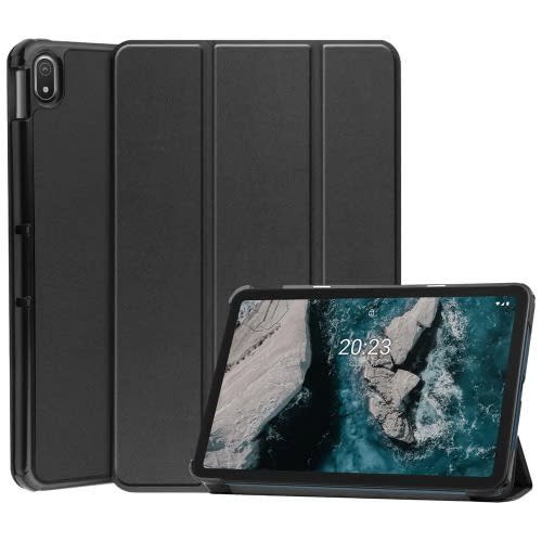 Leather Flip Magnetic Trifolding Shockproof Waterproof Case For Nokia T20 10.4