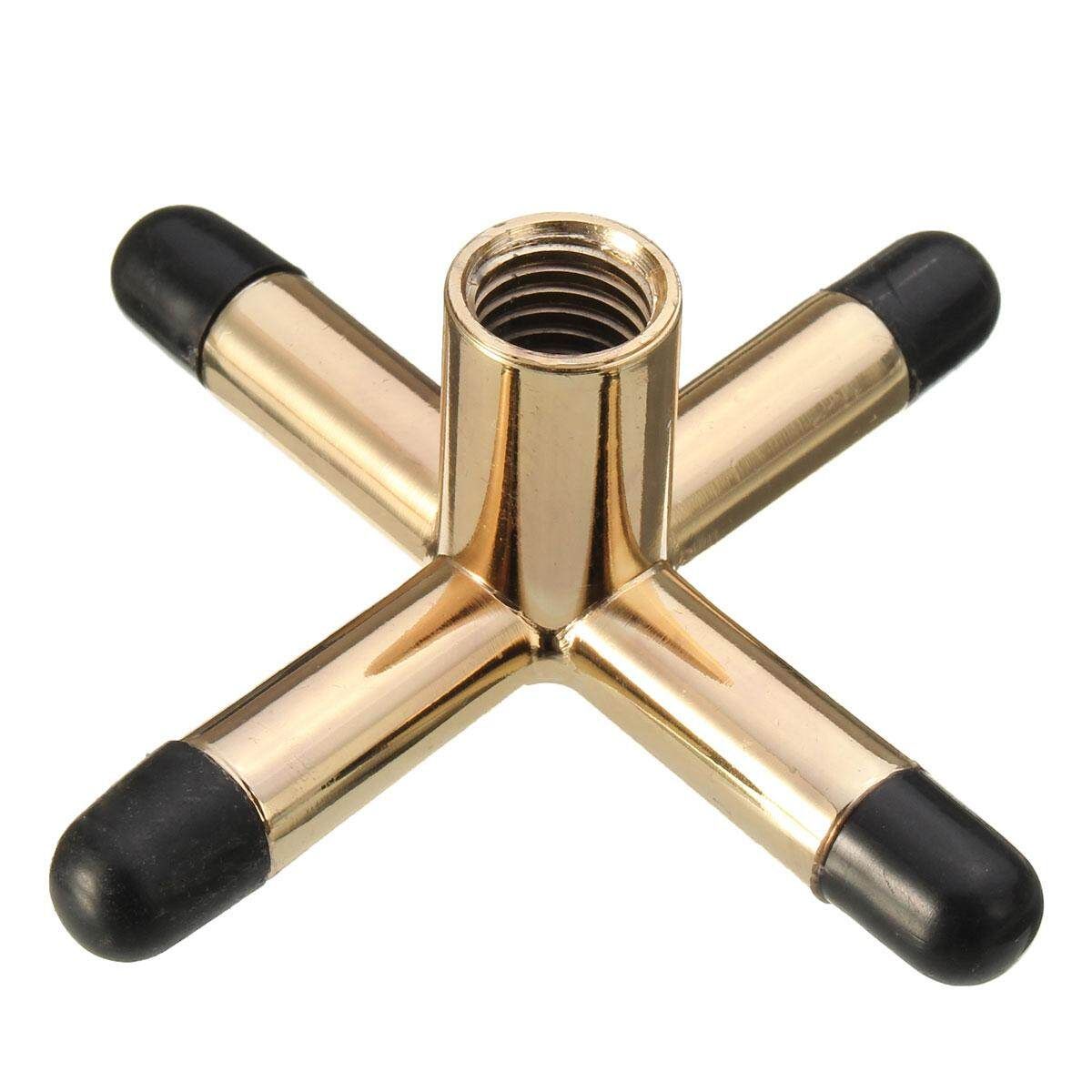 2x Brass Cross & Spider Holder Rests For Pool Snooker Billiards Table Stick