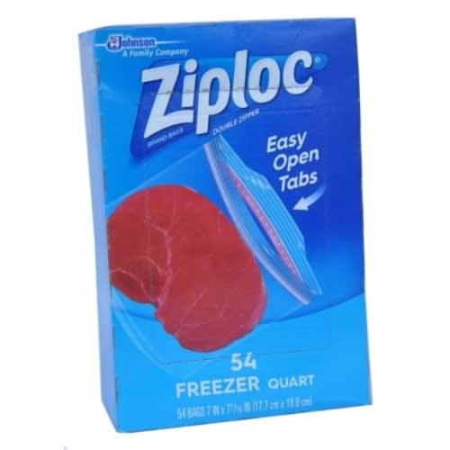 Ziploc Freezer - 54 Pieces