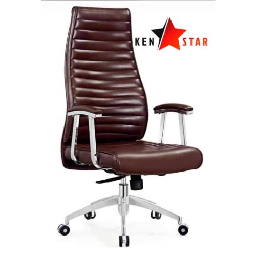 Ergonomic Leather Office Chair B430 - Brown