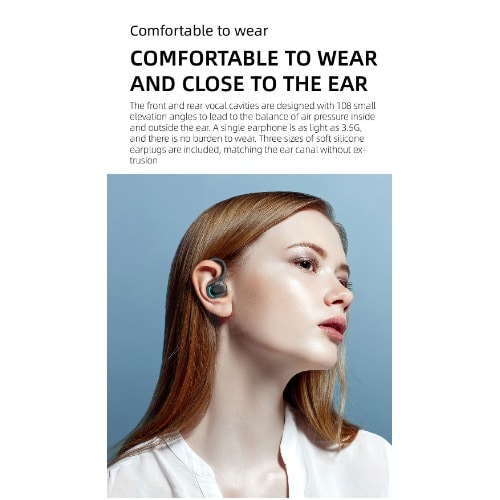 MF8 - Bt Business Wireless Ear Hook Driving Outdoor Sports - White
