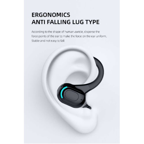 MF8 - Bt Business Wireless Ear Hook Driving Outdoor Sports - White
