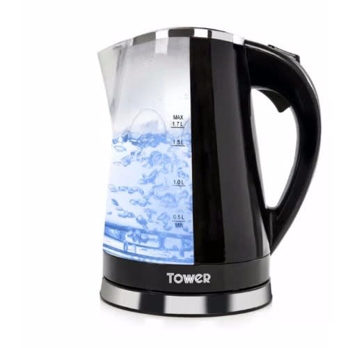 1.7L Color Changing Led Jug Kettle - Magic Kettle - 2200W -22cm - Black