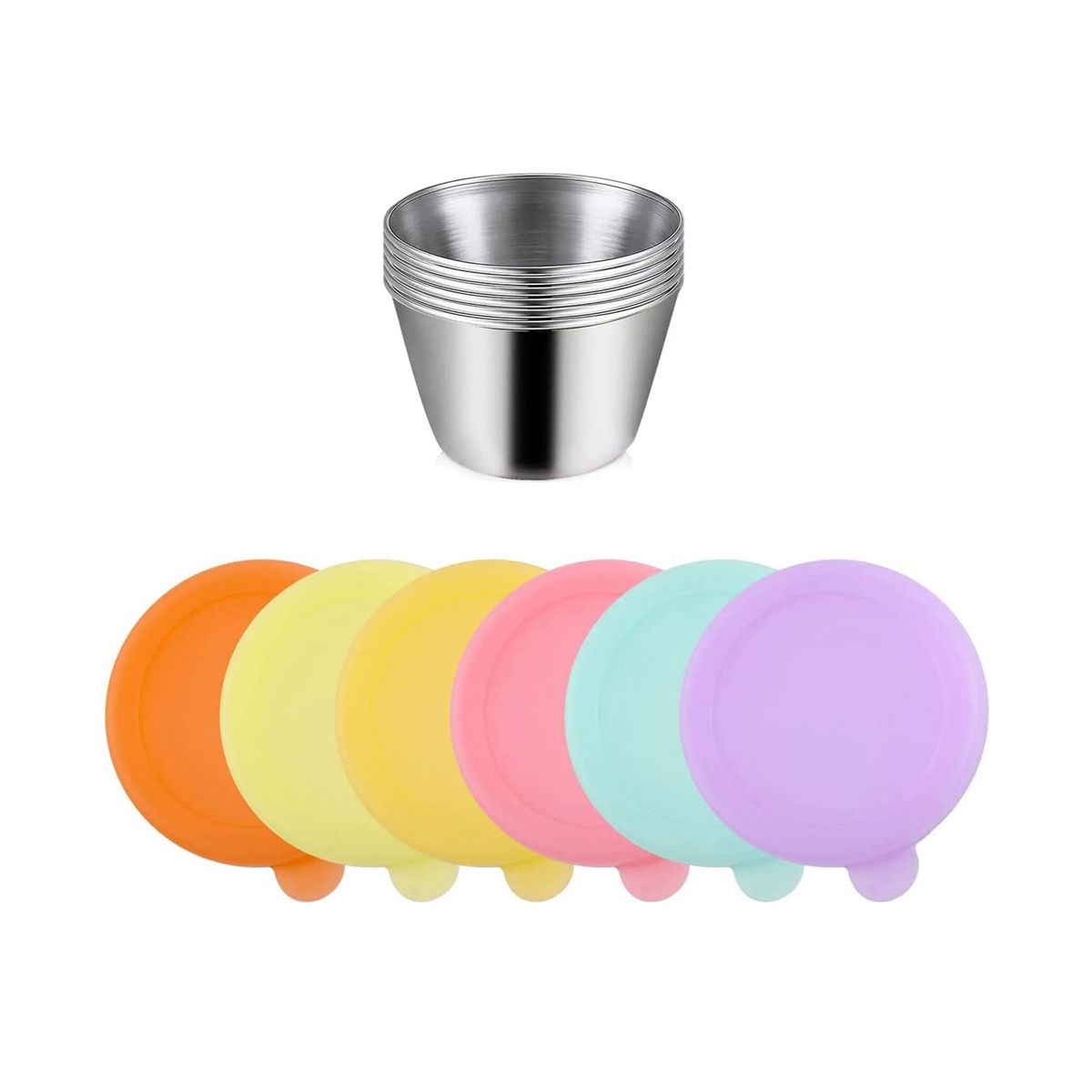 Salad Dressing Container to Go 24 Oz Containers with Lids Reusable Sauce Containers for Lunch Box - 6 Pack