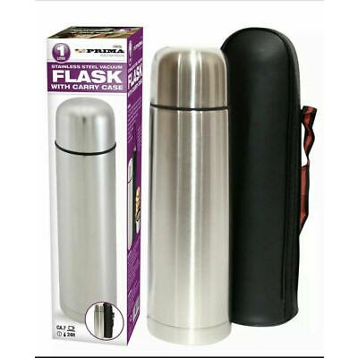 Stainless Steel Vacuum Flask With Carry Case - 1ltr