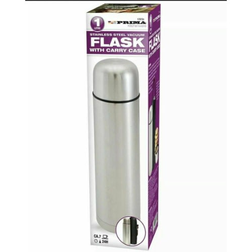 Stainless Steel Vacuum Flask With Carry Case - 1ltr