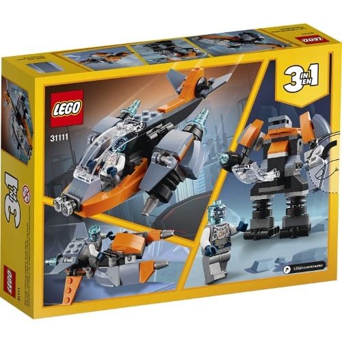 Lego Creator 3in1 Cyber Drone - 31111 Building Kit Featuring A Cyber Drone - 113 Pieces