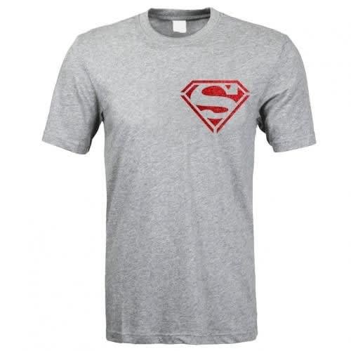 Super Me Tshirt With Glitters Print - Grey