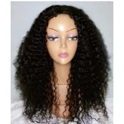 Long Curly Human Hair Wig