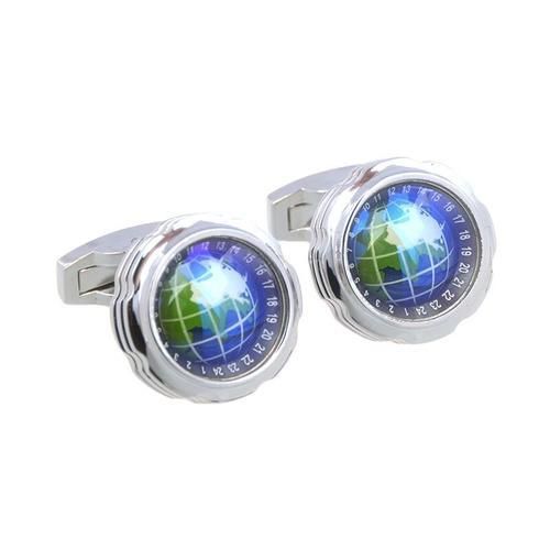 Luxury Shirt Gift Designer Cufflinks For Mens Gift Brand Wedding Cuff Links The Earth Globe Button Male High Quality