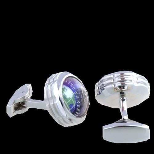 Luxury Shirt Gift Designer Cufflinks For Mens Gift Brand Wedding Cuff Links The Earth Globe Button Male High Quality