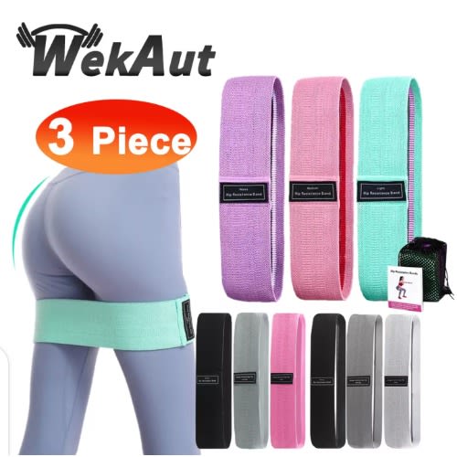 Elastic Resistance Loop Band For Exercise - 3Pieces