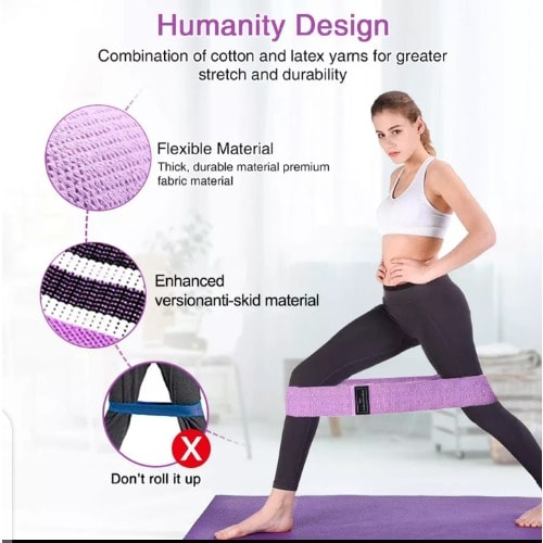 Elastic Resistance Loop Band For Exercise - 3Pieces