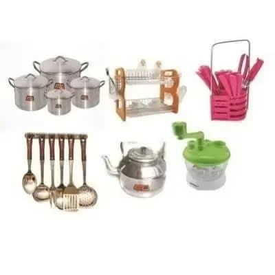 Kitchen Bundle - Cooking Pots, Spoon & Other Kitchen Accessories