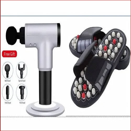 Digital Massager Gun With Free Slipper