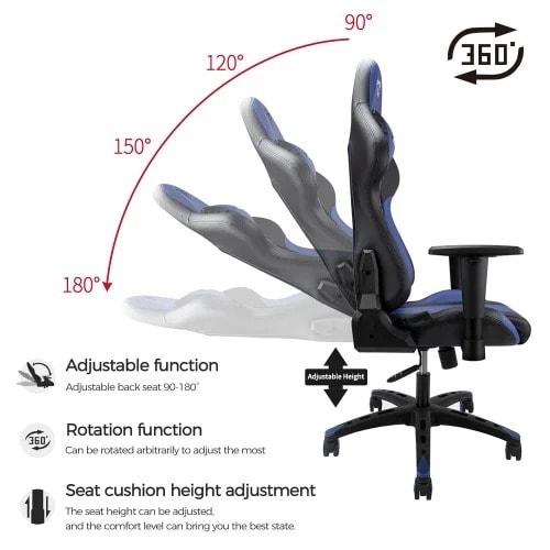 Furgle Heavy Duty Gaming Chair + Footrest