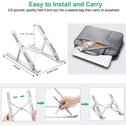 Aluminum Adjustable Laptop Computer Stand
