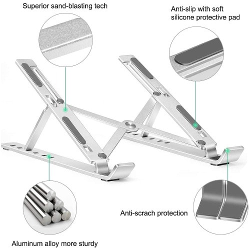 Aluminum Adjustable Laptop Computer Stand