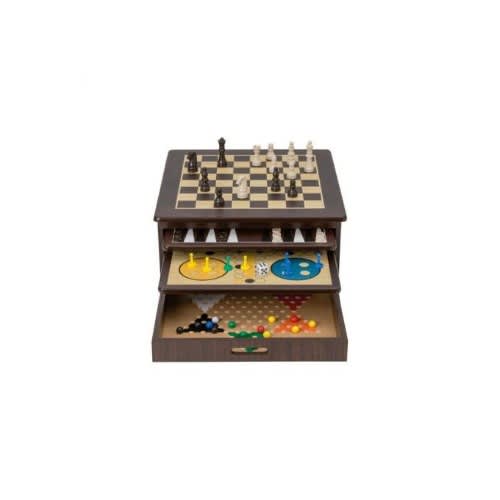 Wooden Game Collection 10 In 1 Board Games - Age 6+