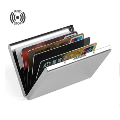 Stainless Steel Card Box - Silver