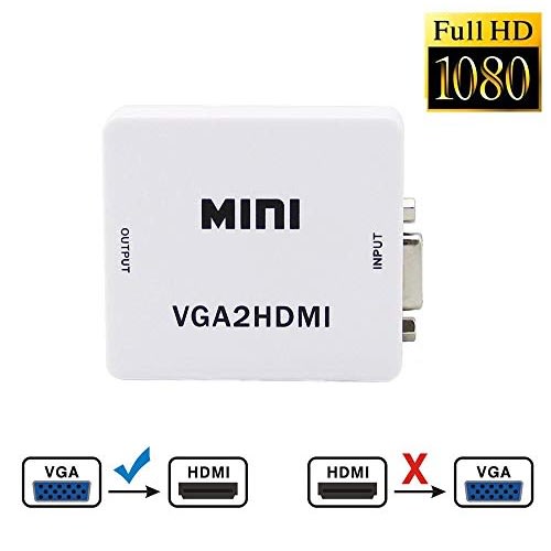 Vga To Hdmi Hd Hdtv Video Converter Box Adapter - Vga2hdmi For Pc Laptop Dispaly Projector