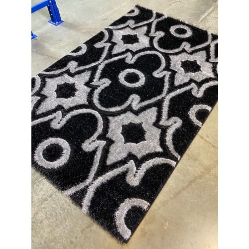 5 By 7ft Pattern Center Shaggy Rug - Multicolor