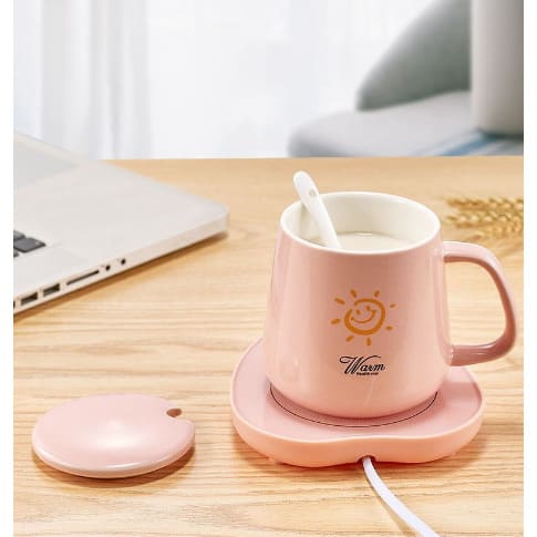 4-in-1 Saucer Cup, Spoon & Warmer