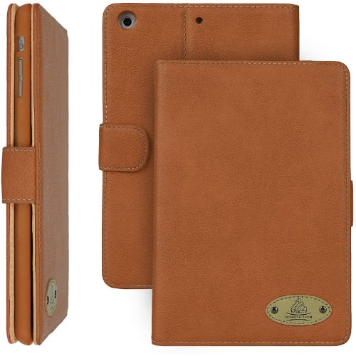 Magnetic Folio Pu Leather Case Cover For iPad Air 2 2017-2018 - Brown