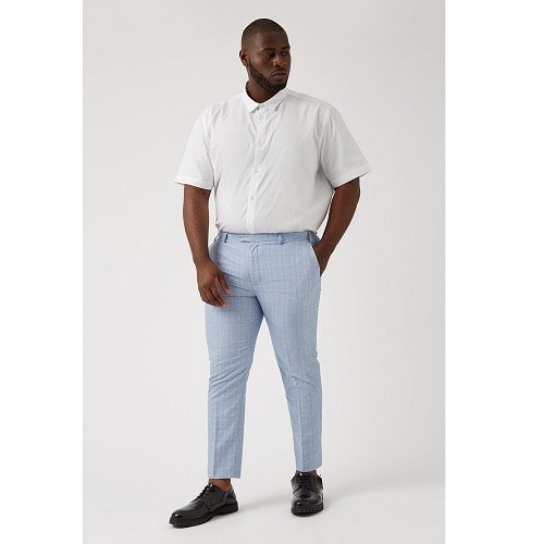 Plus And Tall Skinny Trouser -Sky Blue