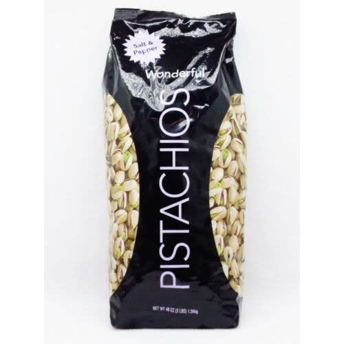 Wonderful Pistachios Nuts Salt & Pepper Flavor - 1.36 Kg