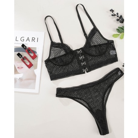 Sexy Lingerie - 2piece - Black