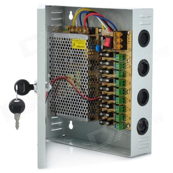 4 Channel Fused 12V DC CCTV Power Supply