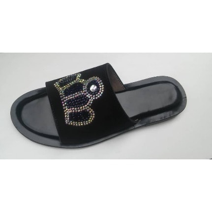 Monod Italian Suede & Leather Covered Slippers