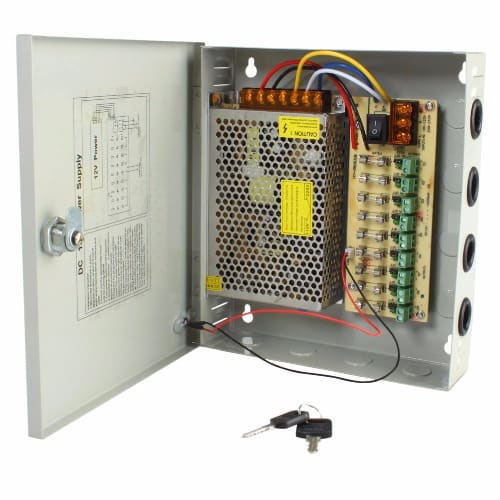 9CH CCTV Power Supply Box - 12V 10A