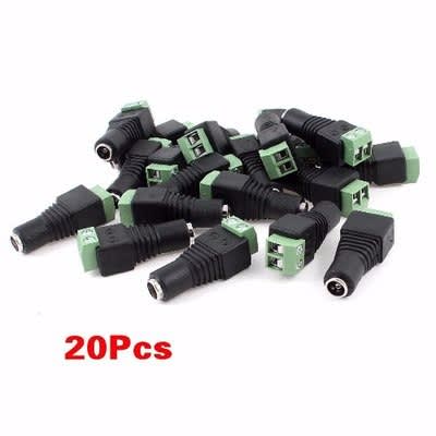 CCTV DC Jack Connector - Female- 20Pcs