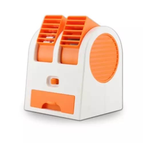 Mini Fan Double Inlet Usb-battery Powered Desktop Mini Fan
