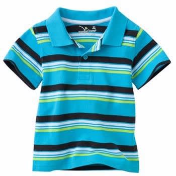 Striped Pique Polo - Multicolour