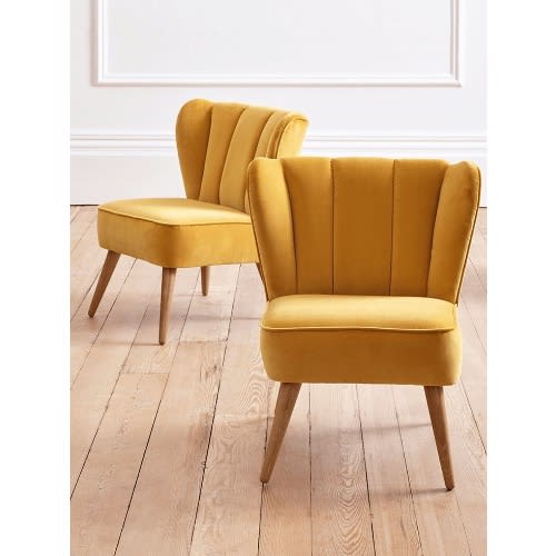 Accent Chair - 2 Pieces - Yellow