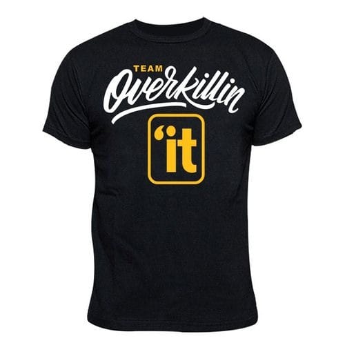Team Overkillin 'it Print Tshirt - Black