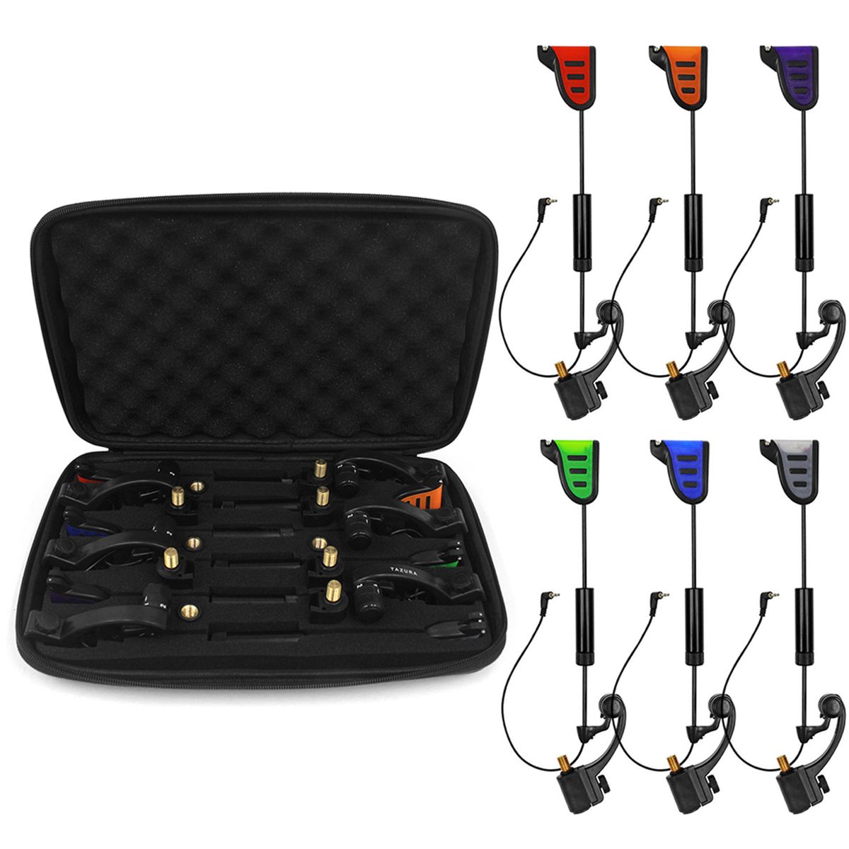 Fishing Swinger Set LED Bite Indicator Illuminated Swinger
