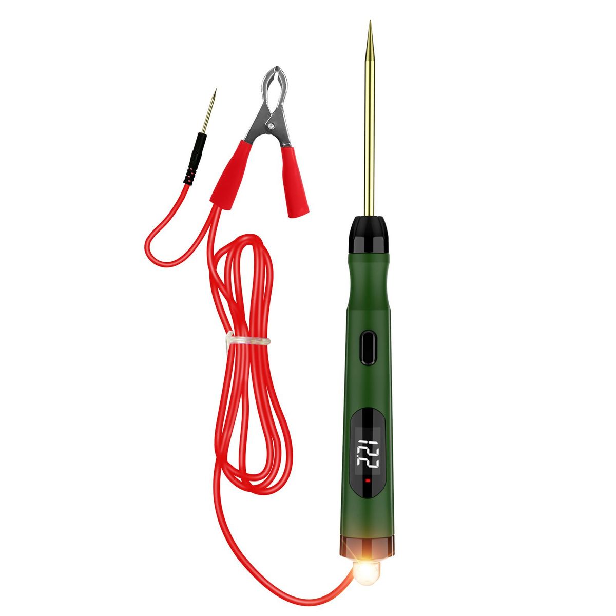 TopDiag P50 Automotive Circuit Tester LCD Display Voltage Measurement Bulb Load Measurement Power Polarity Display Three Detection Modes Switching Car Circuit Tester Automotive Electrical Tester