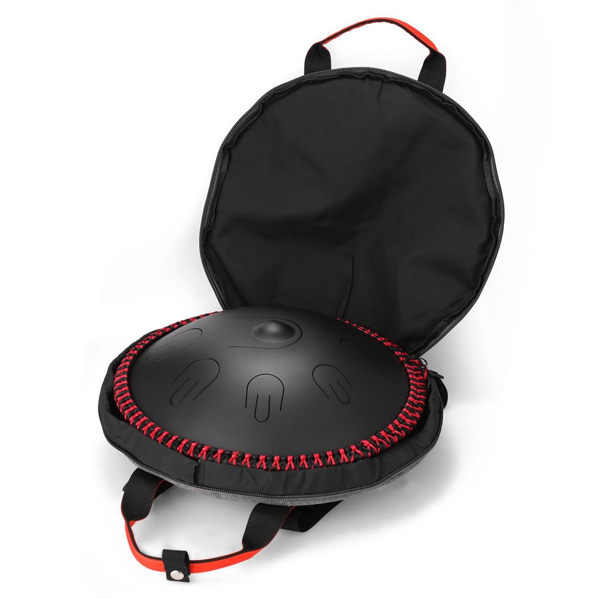15 inch 9-Tone Steel Tongue Drum Hand Pan Drums with Drumsticks Percussion Musical Instruments