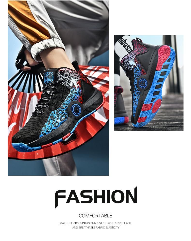 Boys Basketball Shoes Youth Sports Basketball Shoes Blue