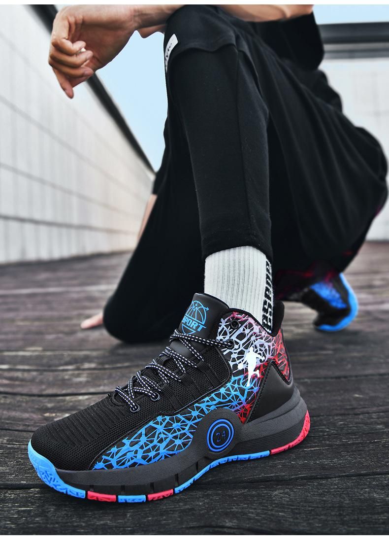Boys Basketball Shoes Youth Sports Basketball Shoes Blue