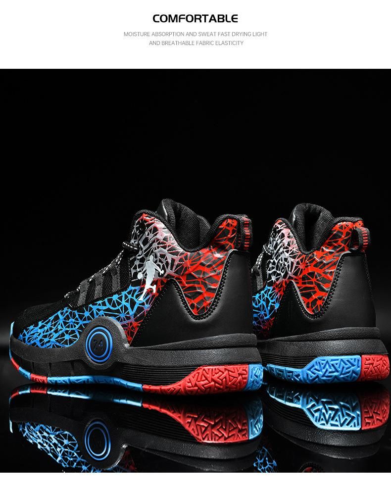 Boys Basketball Shoes Youth Sports Basketball Shoes Blue