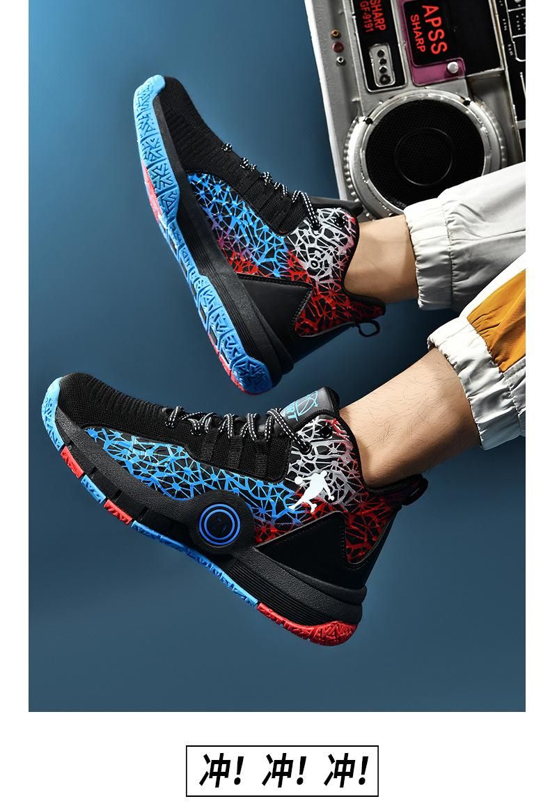 Boys Basketball Shoes Youth Sports Basketball Shoes Blue